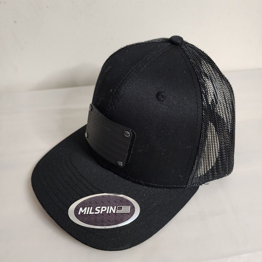Milspin Snap Back Hook And Loop Hat American Flag… - image 1